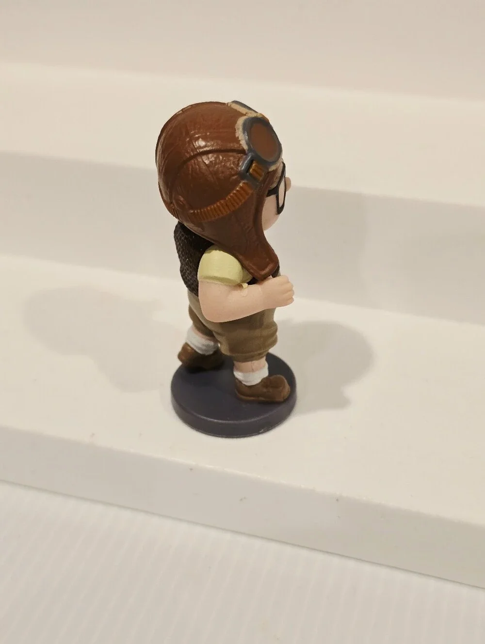 Disney Pixar Movie Up 3” Carl Young Boy Figure Pvc Toy On Base